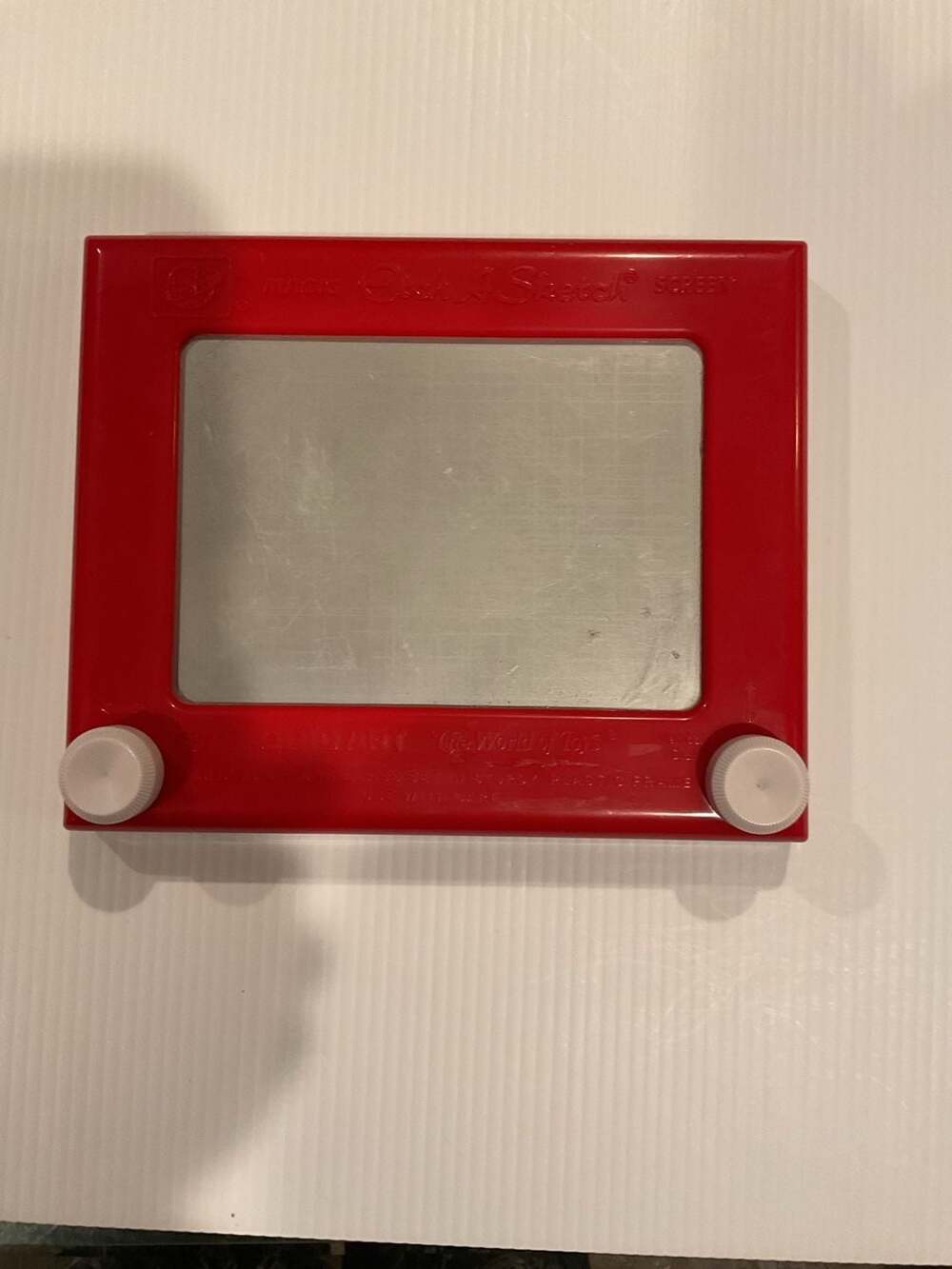 Vintage Ohio Art Magic Etch A Sketch Screen Red Drawing Toy